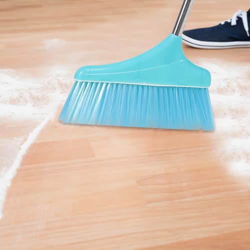 IWOWHERO Robustes Edelstahl Kehrschaufel Besen Set mit Flexiblem Borstenbesen Schmale Kehrschaufel für Haushalt und Büro Praktische Reinigungslösung für Fußböden und Müll Langlebig und – Bild 4