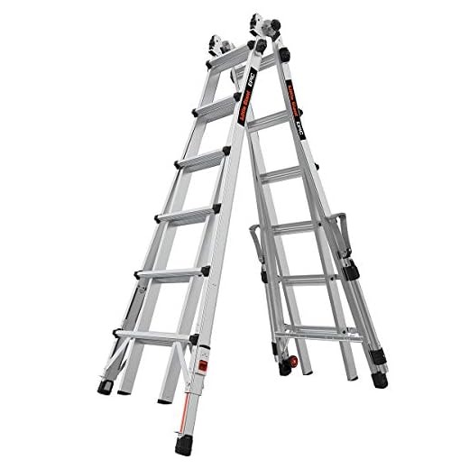 Little Giant Ladders, Epic, M26, 26 ft, Multi-Position Ladder, Aluminum, Type 1A, 300 lbs weight rating, (16826-818)