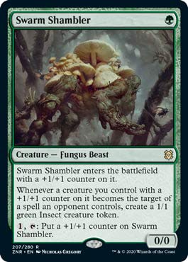 Swarm Shambler marqueurs +1/+1 et jetons insectes Zendikar Rising MTG