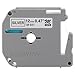 Brother Tape Cartridge 0.5IN Wide, Non-laminated Black on Silver (M931)