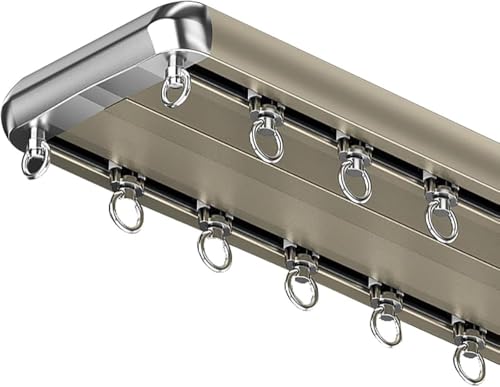 Rails tringle rideaux double couche plafond pour séparer salon chambre