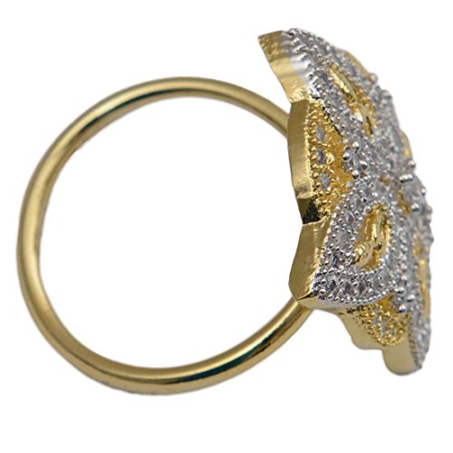 Adjustable Women's Ring with American Diamonds