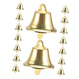 TOKIDNY 100個 金色ベル 手作りクラフト装飾用鈴 ホームデコレーション 風鈴 ペット首輪チャーム 素材