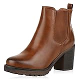ankle boots braun amazon  SCARPE VITA Damen Chelsea Boots Leicht Gefütterte Stiefeletten Plateau Schuhe 151412 Hellbraun Leicht Gefüttert 39