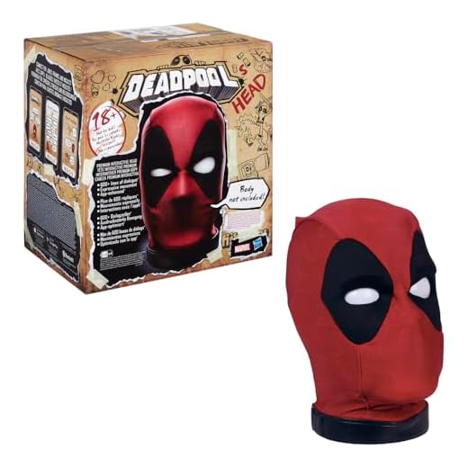 Marvel Legends Deadpool’s Head Premium Interactive, Moving, Talking Electronic, App-Enhanced Adult Collectible, with 600+ SFX and Phrases
