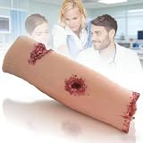 Simulatore Di Medicazione Per Ferite, Simulatore Di Medicazione In Silicone, Simulazione Realistica Di Ferite, Modello Riutilizzabile Per La Pratica Del Primo Soccorso, Per Infermieri, Tecnici Di
