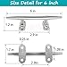 4/5/6 Inch Boat Cleat - Open Base 316 Stainless Steel Dock Cleat,Marine Cleat Rope Cleat, Mooring Accessories with Screws for Boats,Kayak, Marine, Deck, Nautical Decor(2,4,6 Pack) (6 inch-4 PCS)