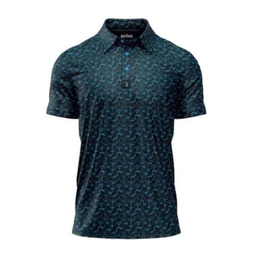 Bogey Bros Men's 4 Way Stretch Short Sleeve Golf Polo Shirt