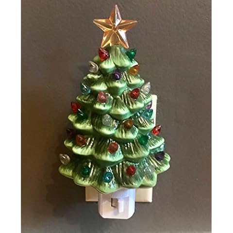 Green Ceramic Christmas Tree Night Light by BW Brands Cover