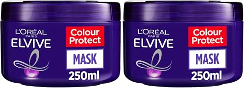 Image of L'Oreal Paris Elvive Colour Protect Anti-Brassiness Purple Mask,250 ml (Pack of 2)