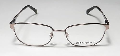 Miniatura 3 de Eddie Bauer 32206 - Armazón de lentes con bisagras de resorte de borde completo para mujer (52-16-135, marrón), Marrón