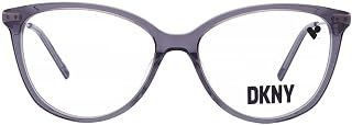 DKNY Women's DK7005 Cat Eye Sunglasses, Smoke Crystal, 52
