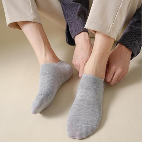 Nydunce Lot de 12 paires de chaussettes courtes pour homme et chaussettes pour femme courtes, 12 paires de chaussettes pour homme et chaussettes pour femme en coton et respirant, fantômes pour homme – vue 4