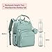 BabbleRoo Diaper Bag Backpack - Baby Essentials Travel Bag - Multi Function Water Resistant Diaper Bag, Travel Essentials Baby Bag with Changing Pad, Stroller Straps & Pacifier Case – Sage Green