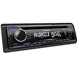 Weißes LC-Display mit großen, 13-stelligen Anzeigesegmenten; AOA 2.0 zur Steuerung kompatibler Android-Smartphones ab Android 4.1 via USB; („Kenwood Music Play“-App muss installiert sein)