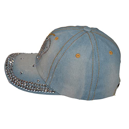 Popfizzy Bling Butterfly Hat For Girls And Women, Fun Rhinestone Hat, Bedazzled Baseball Caps, Fancy Butterfly Bejeweled Hat, Distressed Denim Hat, Bling Gift For Girls And Women #TOP4