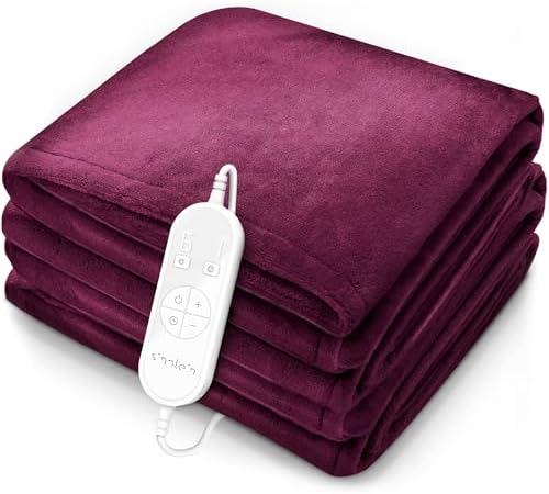 sinnlein® Chauffe-lit Surmatelas Chauffant | 160 x 120 cm | borde...