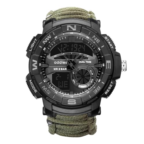 23-in-1 Tactical Watch with SOS LED Light