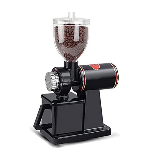 Coffee Machines Electric Coffee Grinder Bean Grinder Flat Burr Bean Grinder Coffee Machine Coffee Brewer (Color : Black, Voltage (V) : 220V)