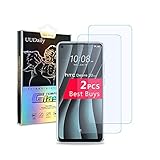 Hinweis: Der Bildschirmschutz ist kleiner als die tatsächliche Größe für HTC Desire 20 Pro Bildschirms, um Blasenbildung und Ablösen am gebogenen Rand zu verhindern. Dieses Design ermöglicht auch für HTC Desire 20 Pro Bildschirmschutz eine breite Kompatibilität mit Telefon Fällen zu haben.