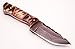 SharpWorld Beautiful Damascus Knife Made Of Remarkable Damascus Steel and Exotic Handle -Best Hunting Knife With Sheath TJ102 (Ram Horn)