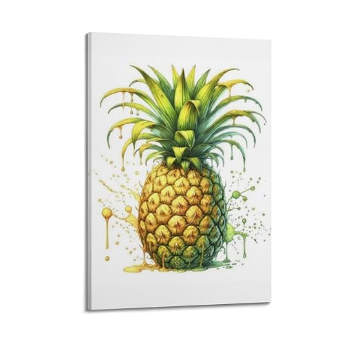 Toile d'ananas moderne CMHONLY décoration esthétique durable de 20x30cm encadrée