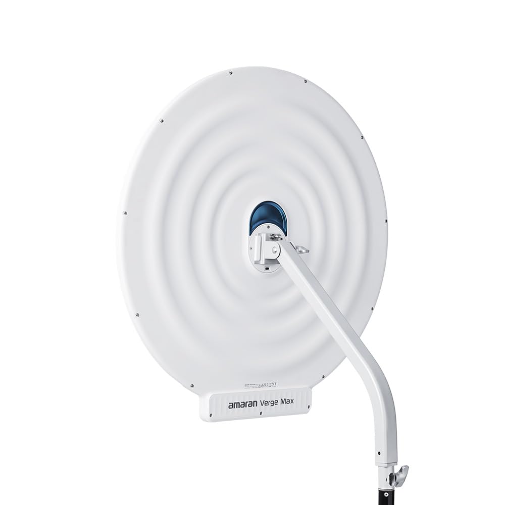 amaran Verge Adaptador de Soporte – Montura para trípode con inclinación de 180° y Sistema de Bloqueo rápido para Verge y Verge MAX – Compatible con Soportes estándar de 5/8" – Plateado