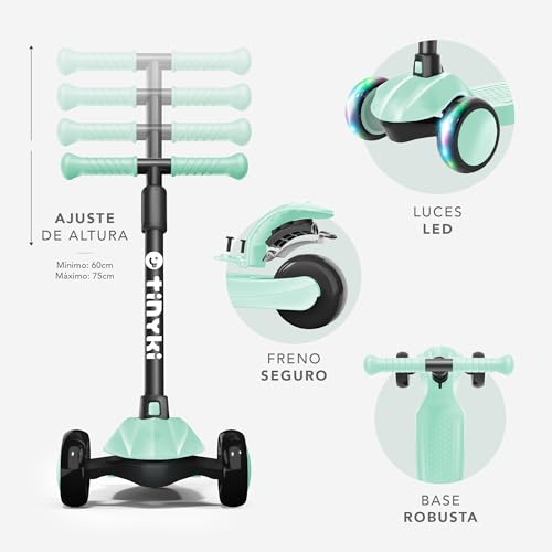 Variante de TINYKI patinete niño 3 ruedas altura ajustable 2-6 años
