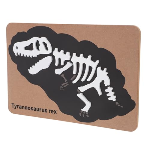 Hemoton T5022MOAUYVR2NGV1Z317E Dinosaur Fossil Puzzle Wooden Dinosaur Jigsaw Puzzle Dino Skeleton Bones Puzzle Montessori Cognitive Toys Learning Educational Toys thumb #6