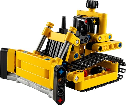 Technic Bulldozer da Cantiere, Giochi per Bambini, Bambine, Ragazzi e Ragazze da 7 Anni in su, Set con Veicolo Giocattolo da Costruire, Regalo Fan delle Costruzioni 42163 - Lego - Immagine 7
