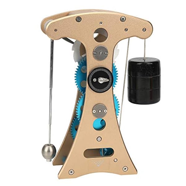 Ull aluminiumlegeringsmodell, produktstruktur är en riktig industriell struktur Metallmaskiner monteringsmodell Pendelklocka Byggsats för vänner Barn