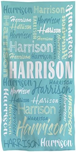 Beach Towel, Personalized Beach Towels for Kids, Beach Towels for Adults, Kids Microfiber Quick Dry Travel Sand Free Beach Towels 30" X 60", Personalize with Your Name