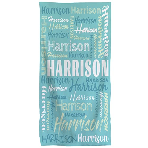 Beach Towel, Personalized Beach Towels For Kids, Beach Towels For Adults, Kids Microfiber Quick Dry Travel Sand Free Beach Towels 30" X 60", Personalize With Your Name #TOP3