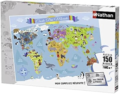 Nathan Carte du monde (150 pièces)