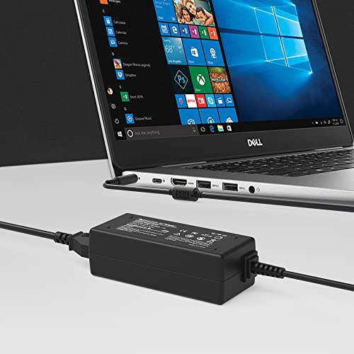 Replacement For 45W Dell Ac Adapter Laptop Charger For Dell Inspiron 13 14 15 3000 5000 7000 Series 14-5000 13-7000 13-5000 17-7000 15-3552 3555 3558 3565 3567 5551 5555 5558 5559 Power Supply Cord #TOP4