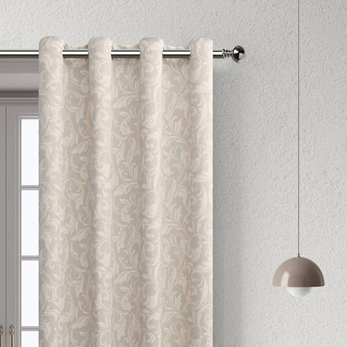 Image of 80% Blackout Curtains for Bedroom, Cocoa Window Drapes 63 Inch Length for Living Room, Thermal Insulated Grommet Curtains, 2 Panels