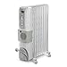 DELONGHI 12 Fin Oil Filled Radiator Room Heater with Fan (White
