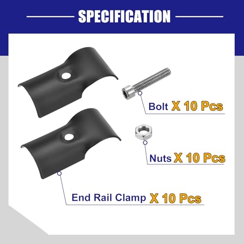 Uxcell A23112800UX1285 Structural Pipe Connector Joint Pipe Clamps 180 Degree 2 Way thumb #5