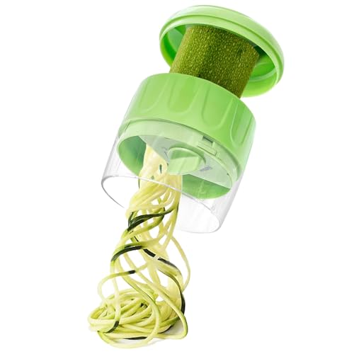 Spiraliseur végétal, gaspilleur de nouilles spiralizer les courgettes | Slicer de légumes Possie-ordinable réglable,Gadgets de cuisine robustes, coupe-canal multifonctionnel Green Manual pour faible g