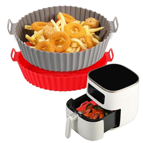 Image of Silicon air fryer tray (2 Round)