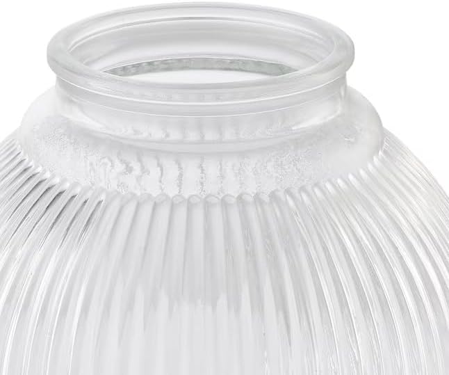 Miniatura 7 de LIGHTACCENTS Cubierta de luz de techo acanalada transparente  Globo de montaje empotrado de 5.9 pulgadas para ventilador o accesorio de repuesto