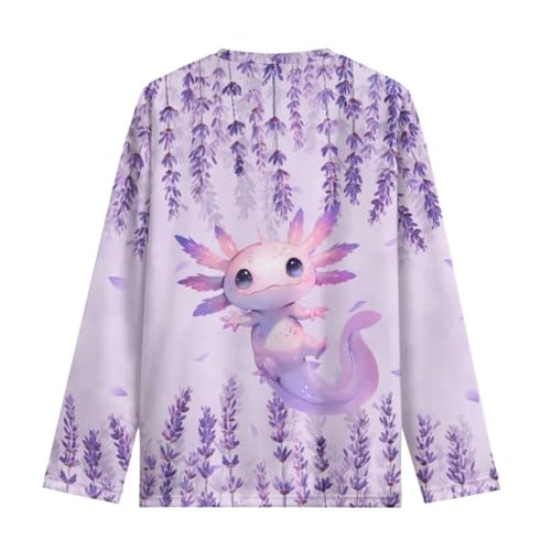 Image of Long Sleeve Shirts for Girls Winter Tops 3-16t Cartoon T Shirts for Fall Clothes