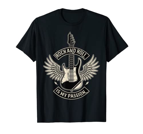 Rock And Roll Is My Passion Concert Hard Rock & Roll Rocker T-Shirt