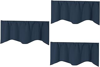 IMIKEYA 3 Pçs Cortinas De Cozinha Cortinas Curtas Cortina De Janela Curta Cortina De Casa Cortina De Cor Pura Cortina De Porta Produto Acabado Persianas Romanas