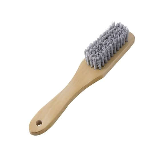 MQPALZKD Solid Wood Handle Cleaning Shoe Brush with Soft Bristles That Won't Damage The
