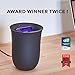 Lexon OBLIO Wireless Phone Charger with UV Sanitizer, QI Certified Fast Charging Station 10W, Gold