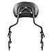 XKH- adjustable Black Backrest Sissy Bar with pad Compatible with ALL YEAR Harley Davidson Touring FLHR- Road King FLHX- Street Glide [B01KNXA3SM]