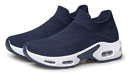 Image of YHOON Women's Slip-On Walking Shoes Sock Shoes Women Mesh Athletic Sneakers Nurse & Work Shoes