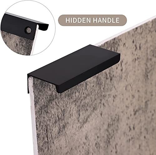 Margueras 10pcs Black Kitchen Cabinet Drawer Handle (96 mm, Black), 96MM - Image 3