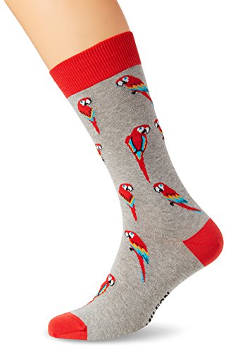Jimmy Lion Parrots Calzini, Grigio (Grigio), 41-46...